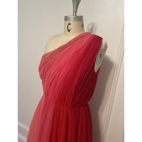 Hutch x Anthropologie - One-Shoulder Pleated Colorblock Maxi Dress, size 8 - Picture 7 of 13
